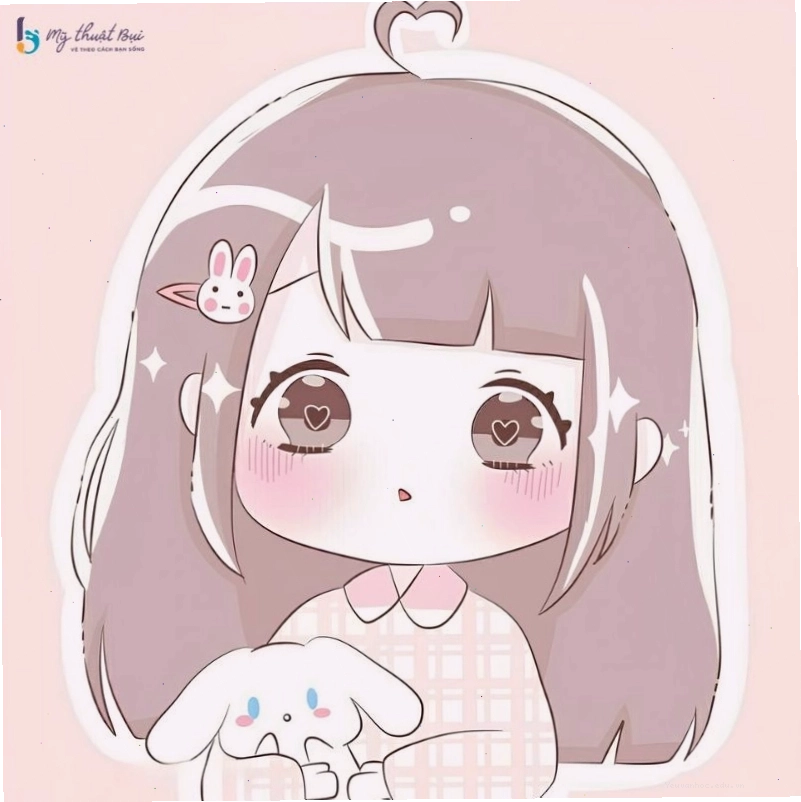 Nhân vật chibi với trang phục nhiều chi tiết dễ thương