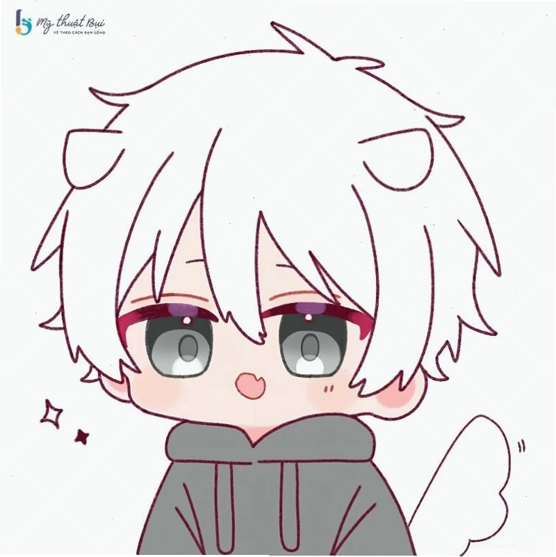 Nhiều mẫu vẽ chibi nam nữ siêu cute và dễ thương