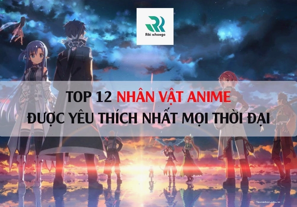 Nhóm nhân vật anime nam với phong cách đa dạng