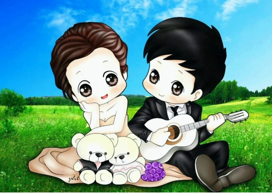 Những hình ảnh chibi cặp đôi lãng mạn