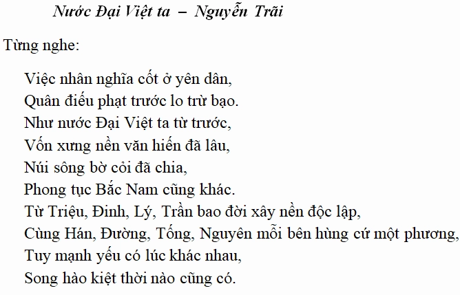 Nước Đại Việt ta: Tác giả, tác phẩm và ý nghĩa sâu sắc