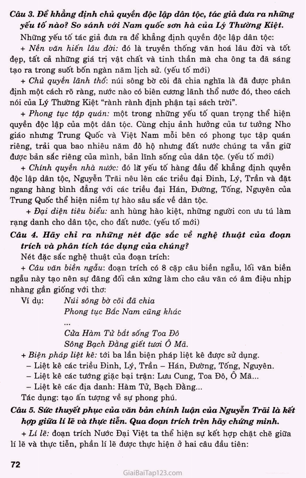 Nước Đại Việt ta trang 3 - Lời kêu gọi toàn dân
