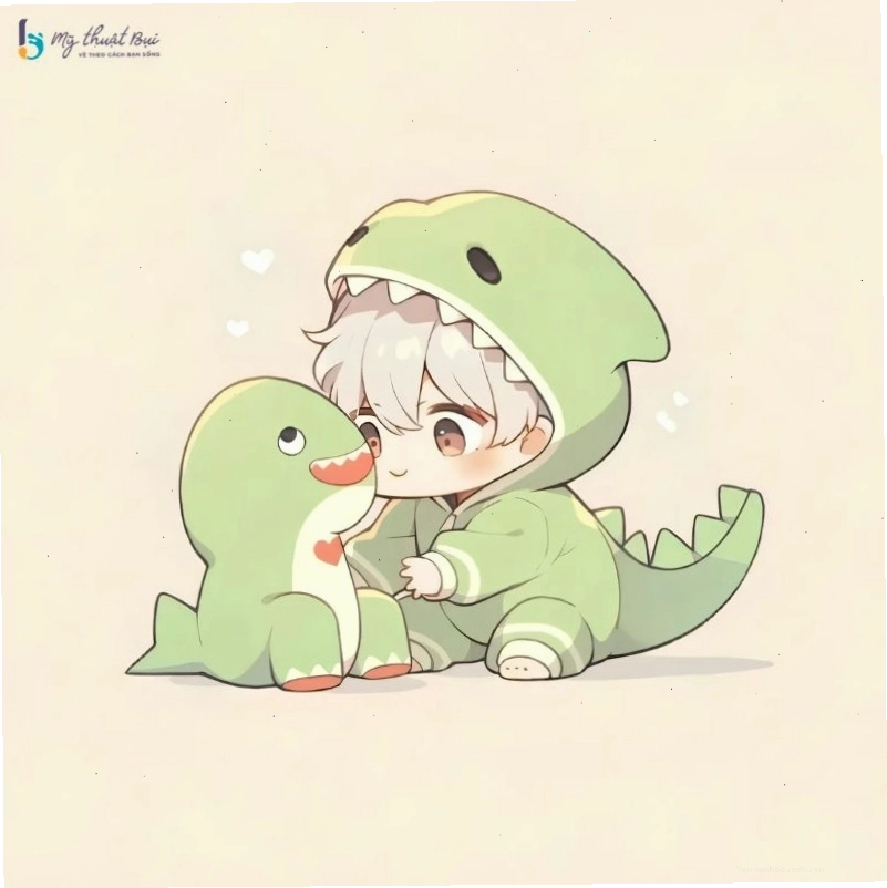 Phác thảo cấu trúc cơ bản khi vẽ con trai chibi nam