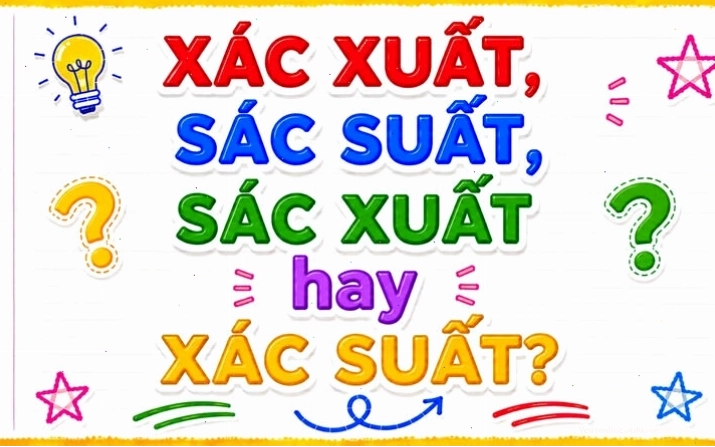 Phân biệt xác suất, sác suất, sác xuất