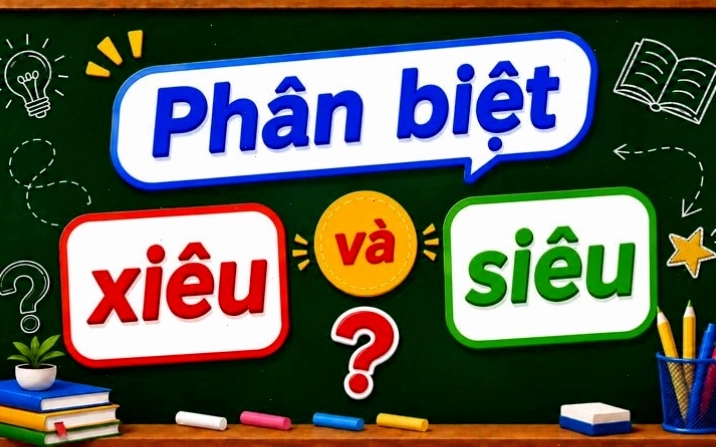 Phân biệt xiêu và siêu