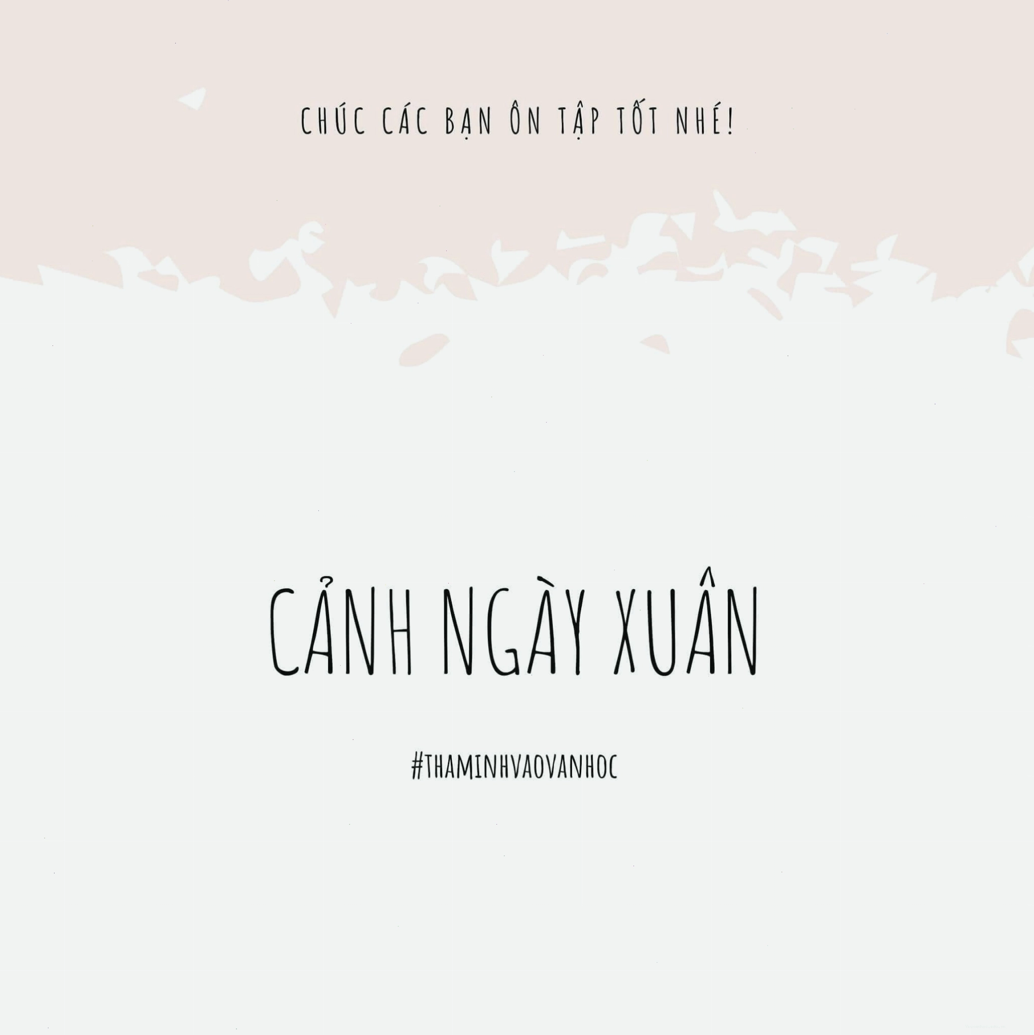 Phân tích Cảnh ngày xuân với những hình ảnh thiên nhiên thơ mộng