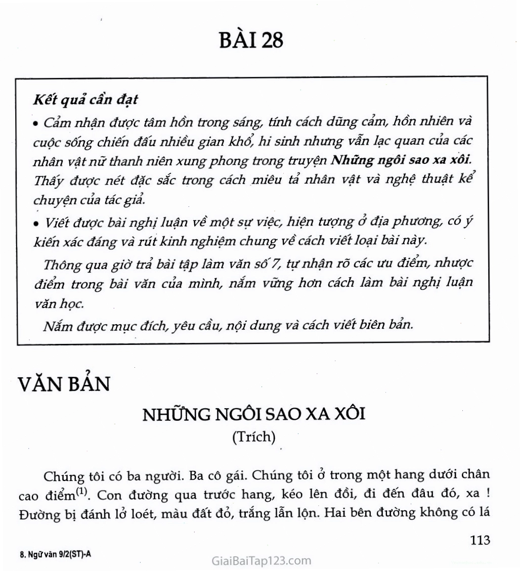 Phương Định và hai đồng đội Nguyệt, Thủy trong truyện ngắn Những ngôi sao xa xôi