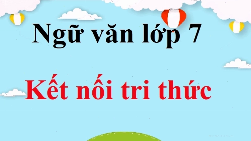 Sách Ngữ văn 7 Kết nối tri thức nơi trích dẫn tác phẩm Trong lòng mẹ