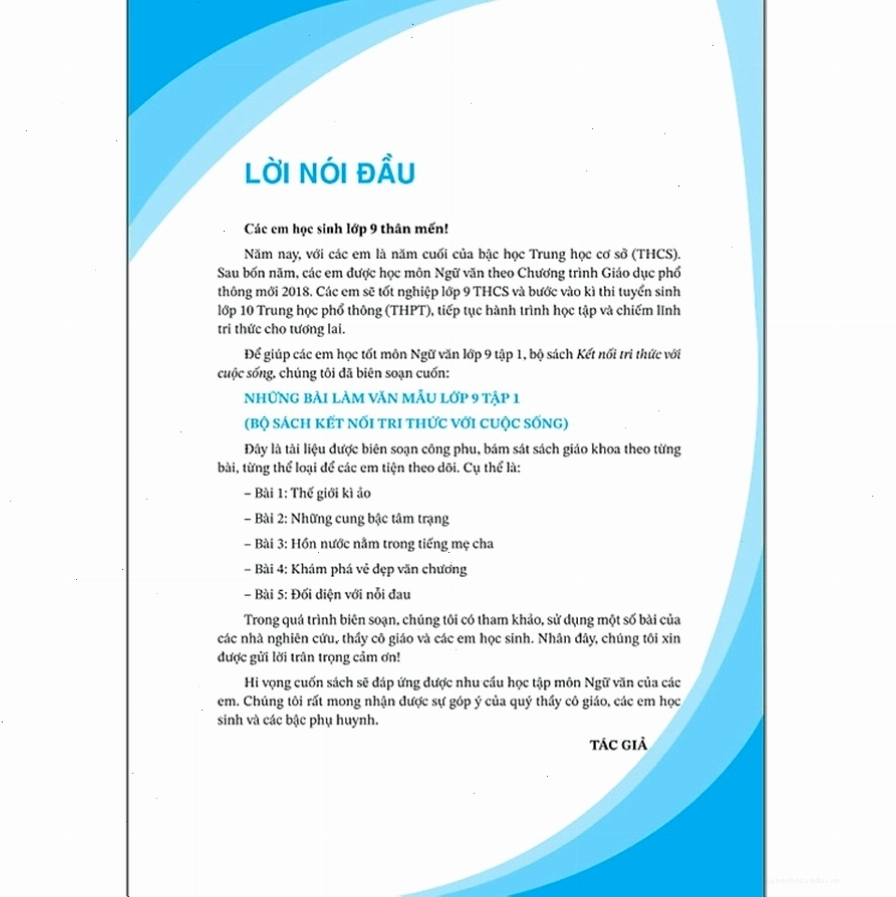 Sách ngữ văn lớp 9