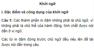 Soạn bài Khởi ngữ lớp 9 đầy đủ và chi tiết nhất