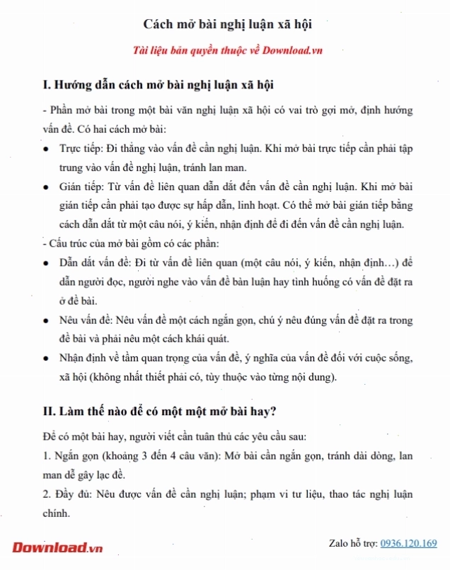 Sử dụng hình ảnh hoặc câu chuyện để mở bài nghị luận xã hội gián tiếp