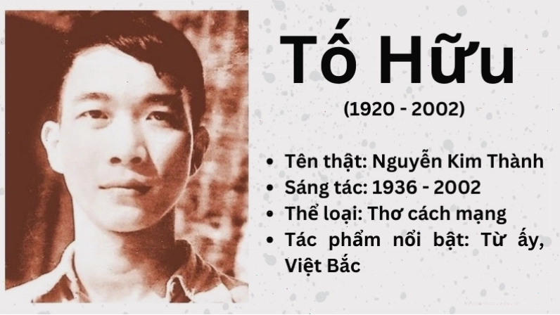 Tác phẩm của Tố Hữu với những nhân vật giàu cảm xúc