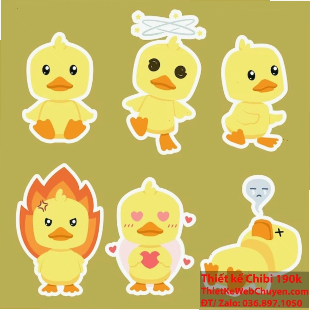 Tô màu cho tranh vẽ con gà chibi