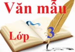 Tổng Hợp Các Bài Văn Mẫu Lớp 3 Hay Nhất Cho Bé