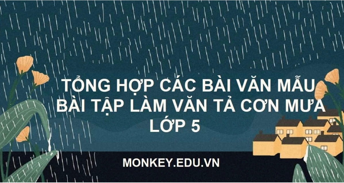 Tổng hợp các ý tưởng cho bài văn tả cơn mưa