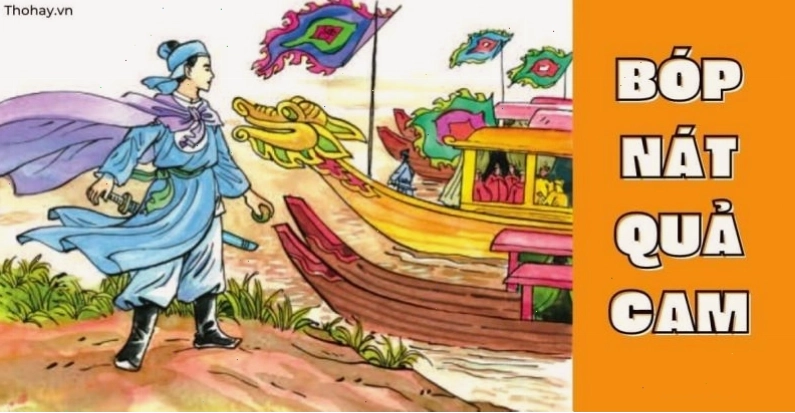 Trần Quốc Toản với biểu tượng bóp nát quả cam