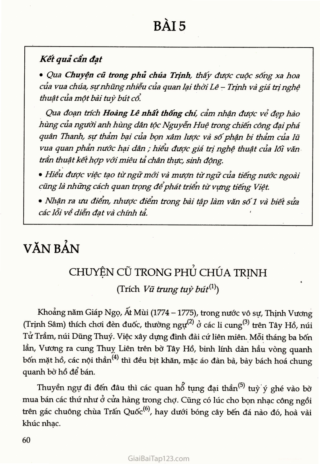 Trang 1 của trích đoạn Chuyện cũ trong phủ chúa Trịnh