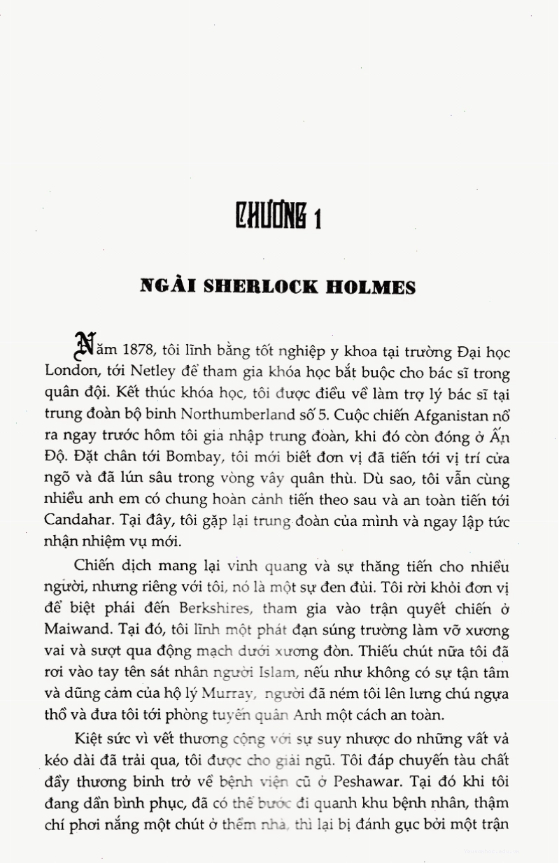 Trang minh họa trong bộ sách Sherlock Holmes