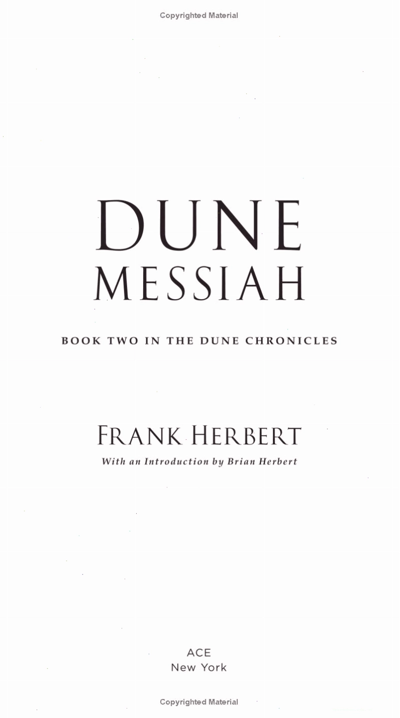 Trang minh họa trong Dune Messiah