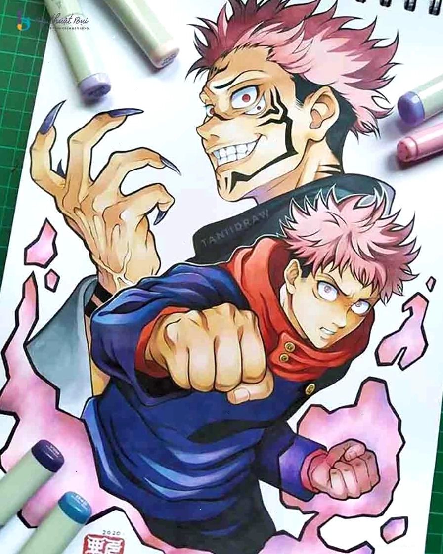 Tranh anime nam thể hiện sự bí ẩn và cuốn hút
