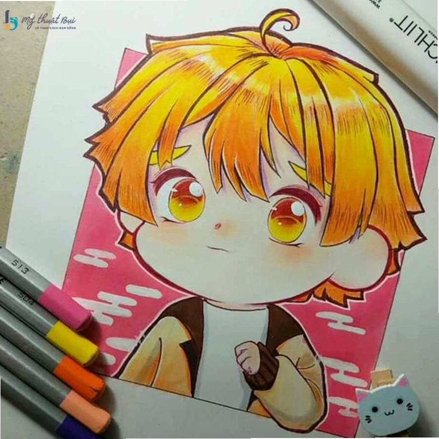 Tranh vẽ chibi anime đáng yêu và ngộ nghĩnh