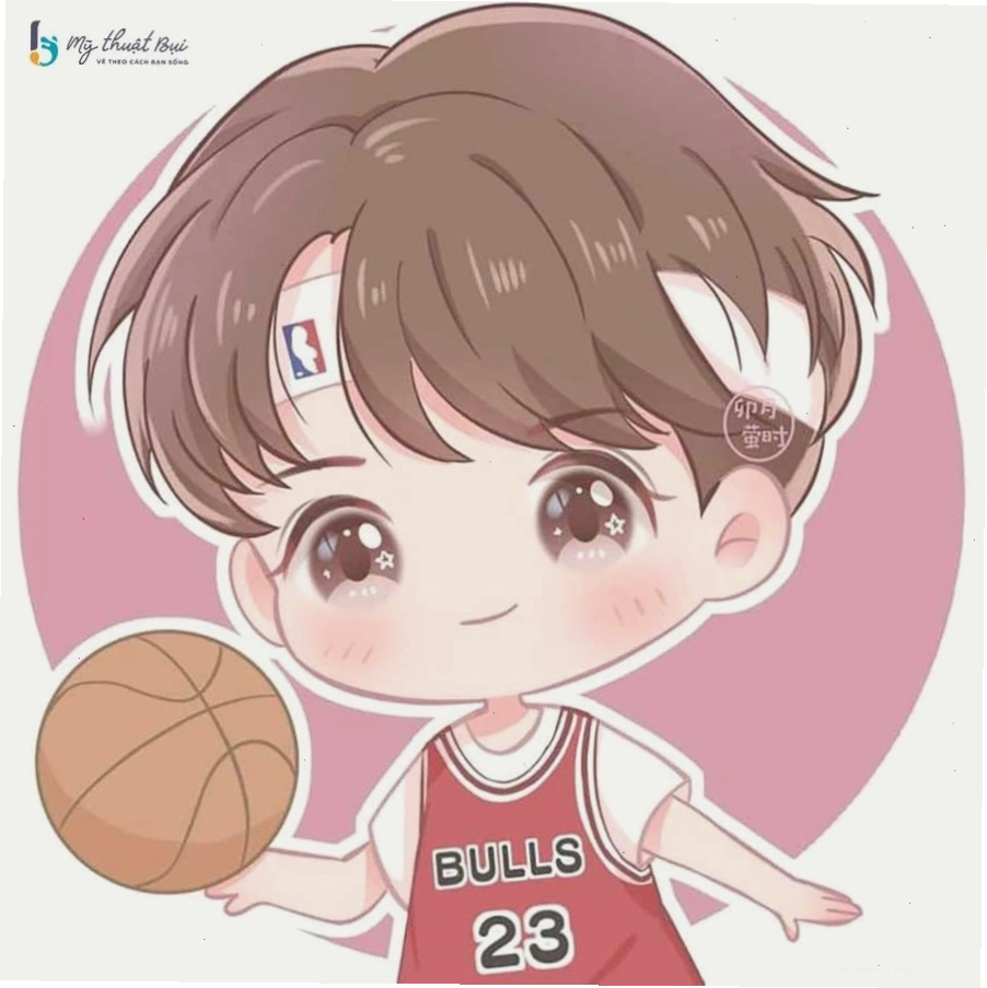 Tranh vẽ chibi nam cực kỳ dễ thương và đáng yêu