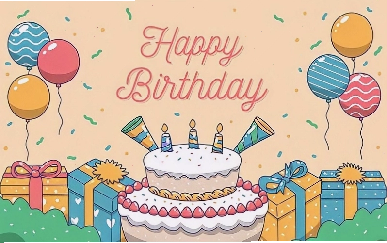 Tuổi mới thật nhiều may mắn nhé, bạn gái!