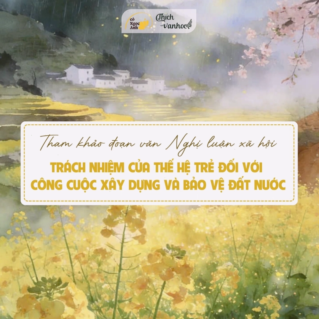 Tuổi trẻ và trách nhiệm xây dựng bảo vệ Tổ quốc