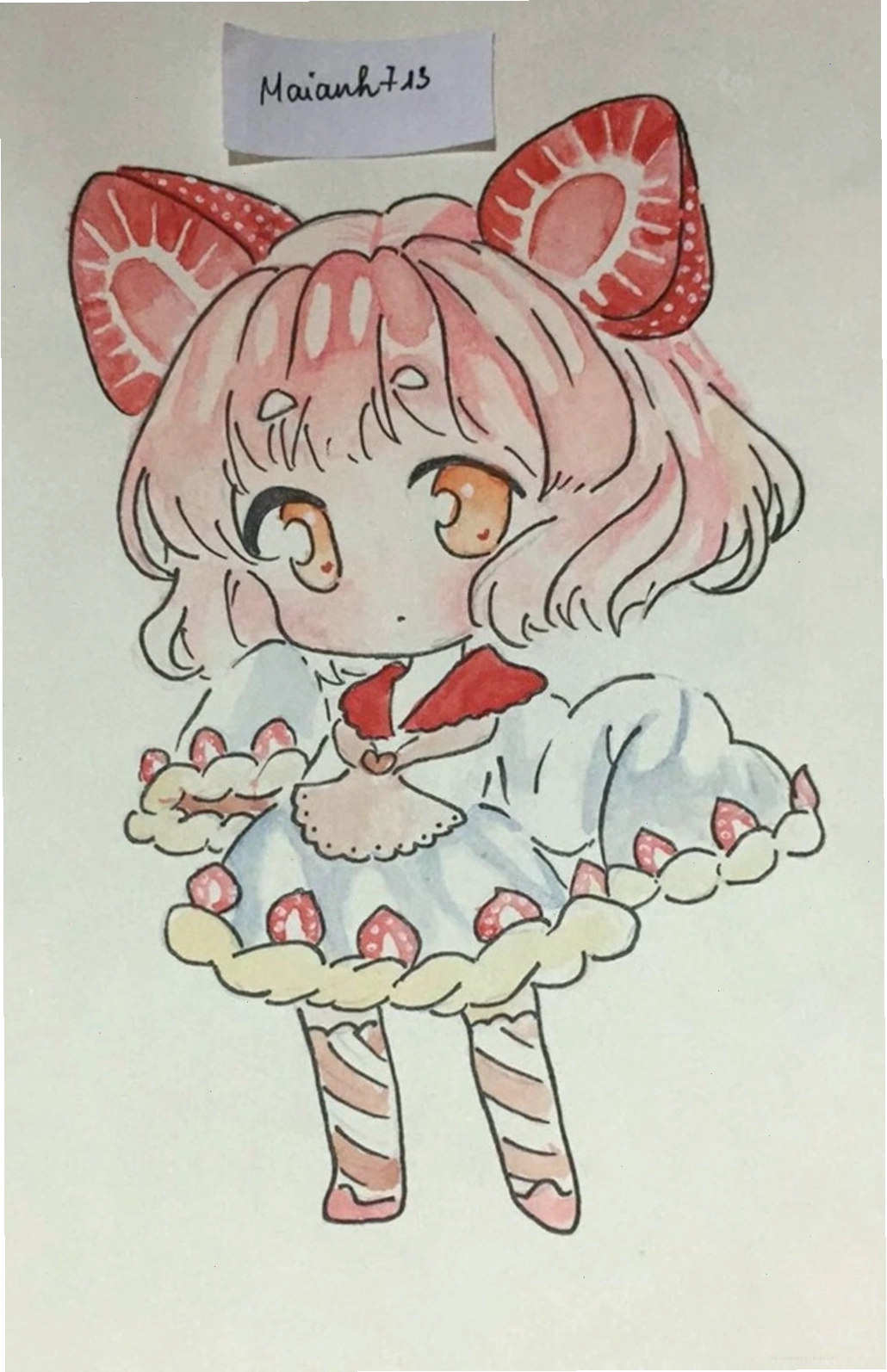 Vẽ chibi girl đáng yêu với các bước đơn giản