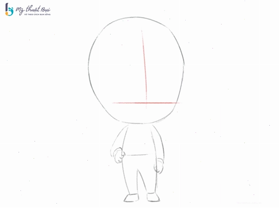 Vẽ khuôn mặt chibi nam