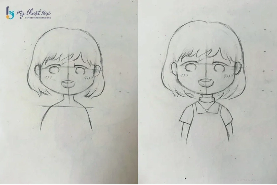 Vẽ thân và trang phục cho nhân vật chibi
