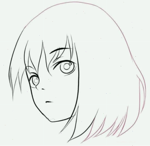 Vẽ tóc và cổ vai cho nhân vật anime