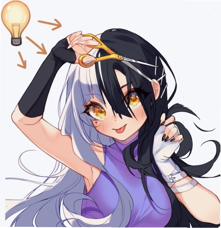 Xác định nguồn sáng để vẽ bóng đổ cho tóc anime