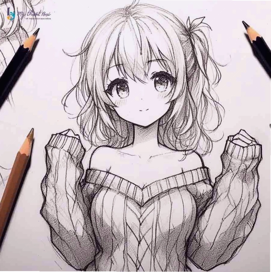 Ý tưởng vẽ anime nữ với vẻ đẹp dịu dàng và mạnh mẽ