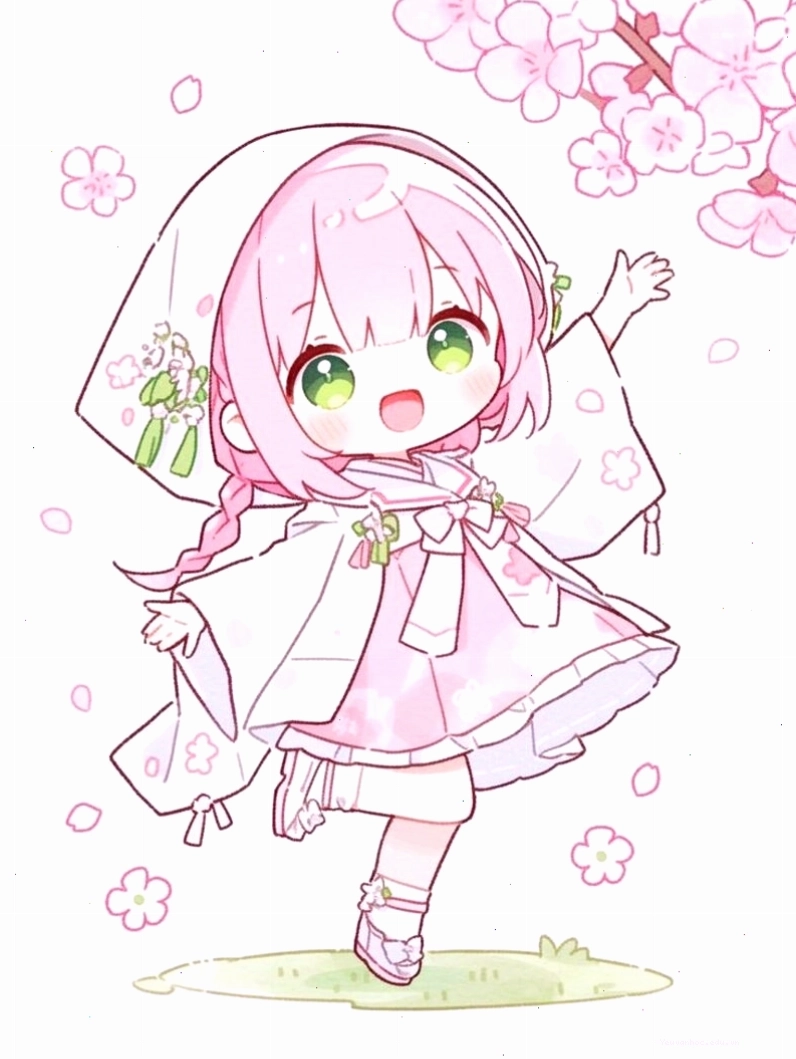 Hình ảnh chibi nữ cute đơn giản