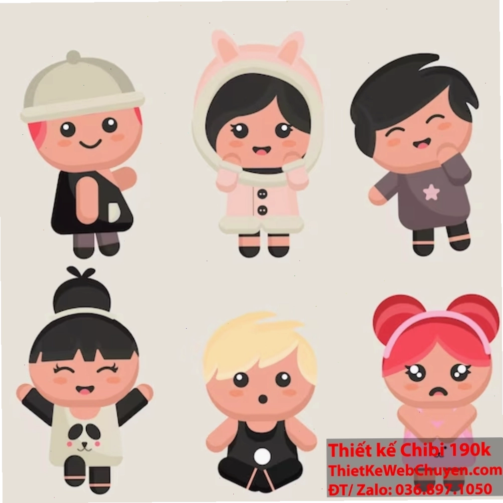 Hội họa số nhân vật Chibi