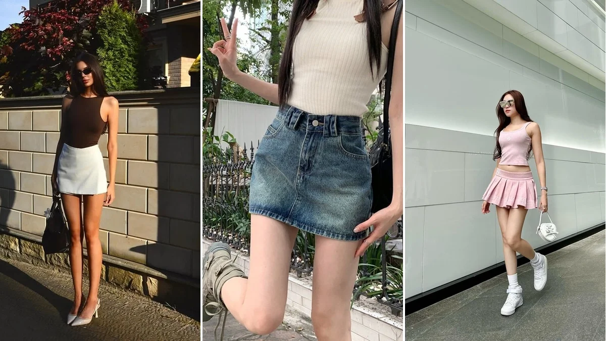 Nghệ thuật gái xinh khoe chân thon với váy chữ A đẳng cấp