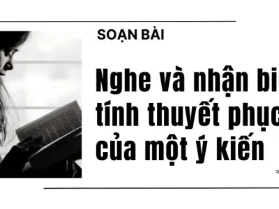 Soạn bài nghe và nhận biết tính thuyết phục của một ý kiến - Bài 1 - Ngữ văn 9 - Cánh diều