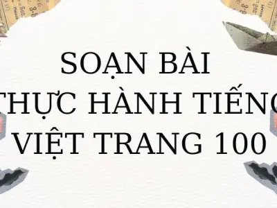 Soạn bài Thực hành tiếng Việt trang 100 - Cánh diều 12