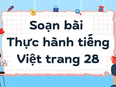 Soạn bài Thực hành tiếng Việt trang 28 - Kết nối tri thức Lớp 9