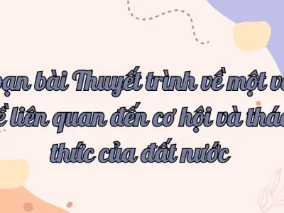 Soạn bài Thuyết trình về một vấn đề liên quan đến cơ hội và thách thức của đất nước - Ngữ văn lớp 12 Chân trời sáng tạo (Tập 2)