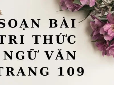 Soạn bài Tri thức Ngữ văn trang 109 - Cánh diều 12