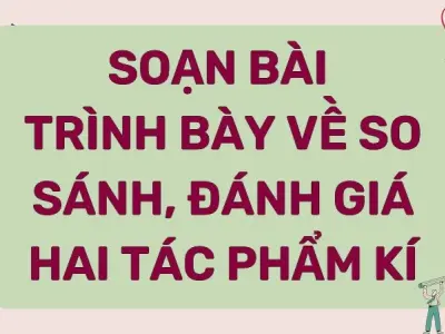 Soạn bài Trình bày về so sánh, đánh giá hai tác phẩm kí - Cánh diều 12