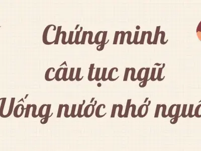 Văn học lớp 9 chứng minh câu tục ngữ Uống nước nhớ nguồn
