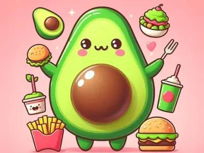 Tải avatar quả bơ cute miễn phí để làm mới trang cá nhân