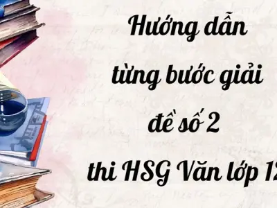 Hướng dẫn từng bước giải đề số 2 thi HSG Văn lớp 12