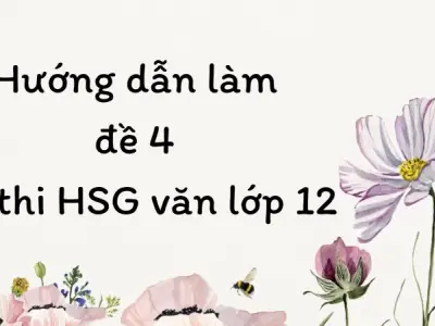 Hướng dẫn làm đề 4 đề thi HSG văn lớp 12 cho học sinh