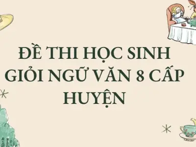 Đề thi học sinh giỏi Ngữ văn 8 cấp huyện sát thực tế