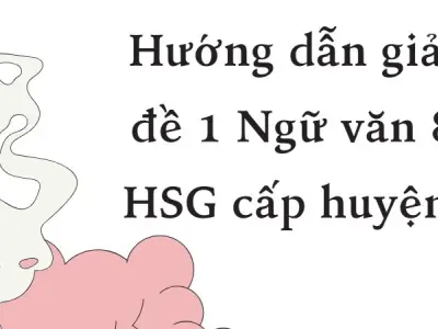 Hướng dẫn giải đề 1 đề thi học sinh giỏi Ngữ văn 8 cấp huyện