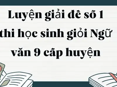 Luyện giải đề số 1 thi học sinh giỏi Ngữ văn 9 cấp huyện